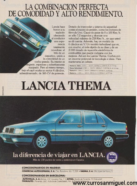 El coche destilaba lujo, confort eficacia y dinamismo, según la publicidad de la época. 