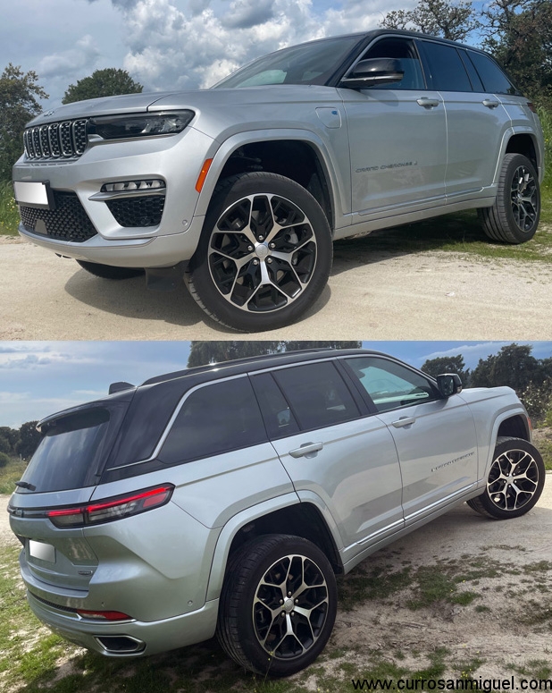 La altura y los ángulos de entrada y salida del Jeep son de auténtico 4x4.