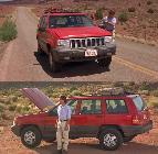 Un Grand Cherokee Laredo rojo fue tan protagonista como Kurt Russell en la película de 1996 