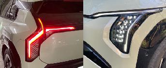 Kia va poco a poco mudando hacia una nueva identidad lumínica. Muy brillante y moderna. 